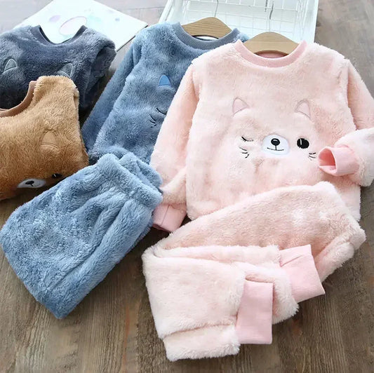 Kids Animal Print Pajama Set