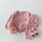 Bear Patch Sweatshirt & Jogger Set