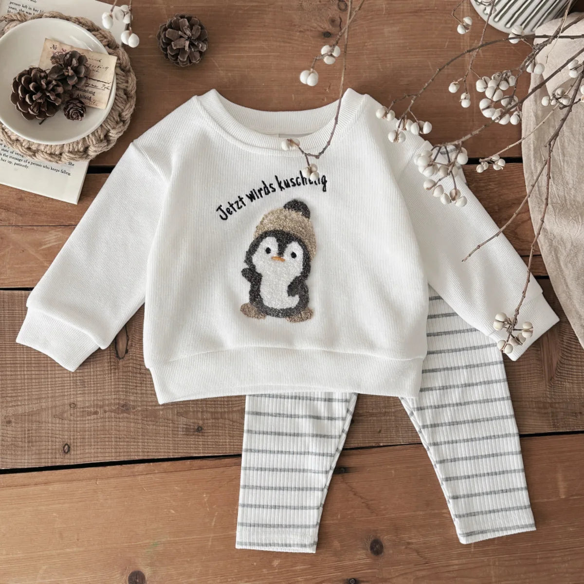 2Pcs Baby Girl Clothes Set - Newborn Essentials