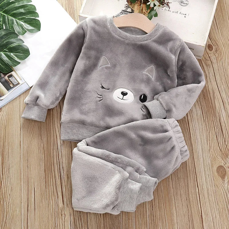 Kids Animal Print Pajama Set