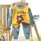 Boys Cartoon Pajama Set - Cotton Blend, Long Sleeve