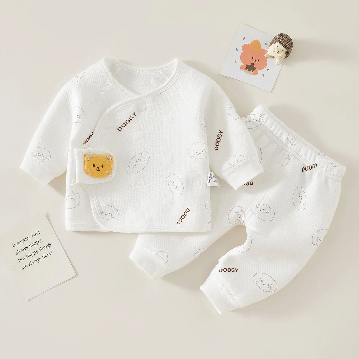 Baby Bear & Moon Thermal Sleepwear Set