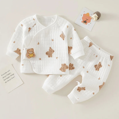 Baby Bear & Moon Thermal Sleepwear Set