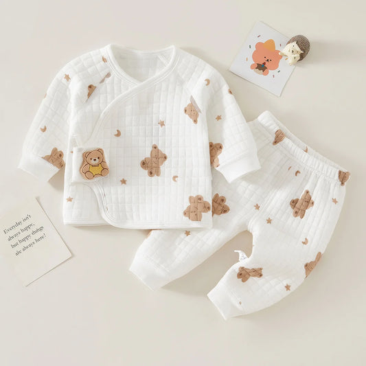 Baby Bear & Moon Thermal Sleepwear Set