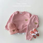 Bear Patch Sweatshirt & Jogger Set