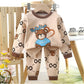 Boys Cartoon Pajama Set - Cotton Blend, Long Sleeve