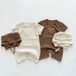Kids Short Sleeve Waffle-Knit Patchwork Set (Baby Girls & Boys)