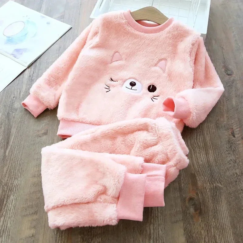 Kids Animal Print Pajama Set