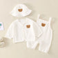 Muslin Bear Patch 3-Piece Baby Set