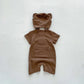 Kids Short Sleeve Waffle-Knit Patchwork Set (Baby Girls & Boys)