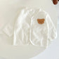 Muslin Bear Patch 3-Piece Baby Set