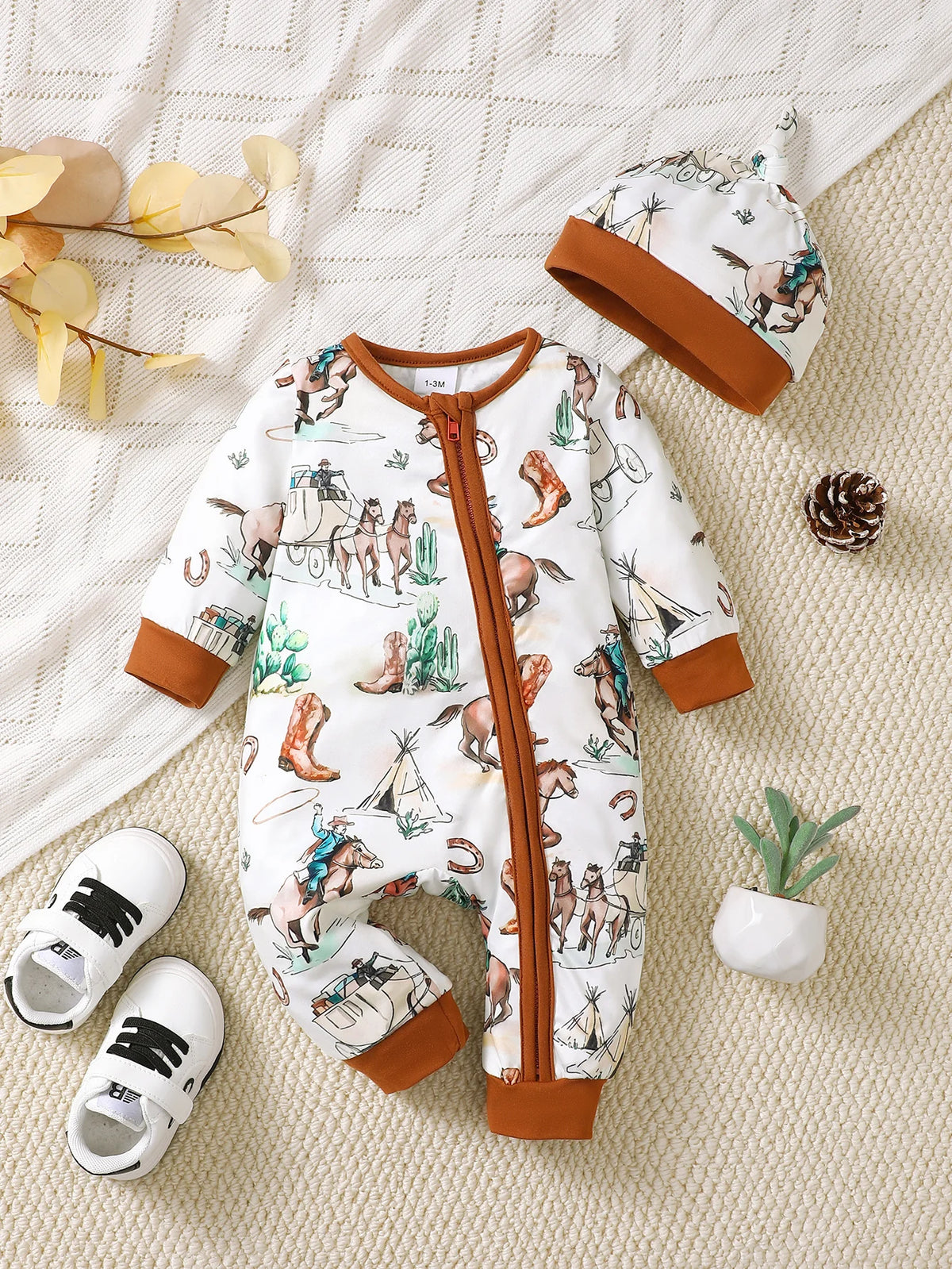 Newborn Romper & Hat Gift Set