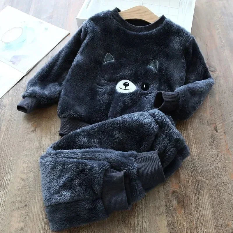 Kids Animal Print Pajama Set