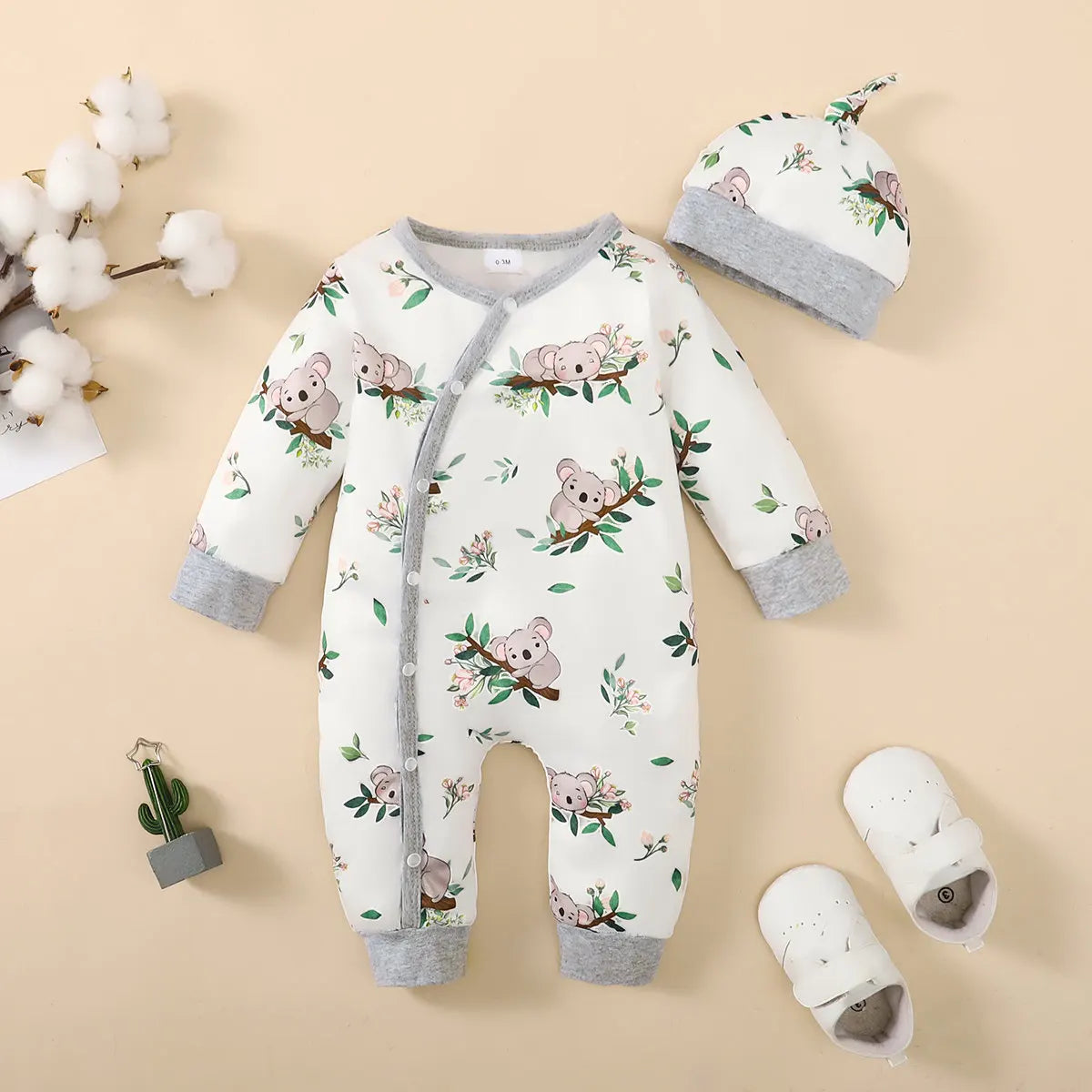 Newborn Romper & Hat Gift Set